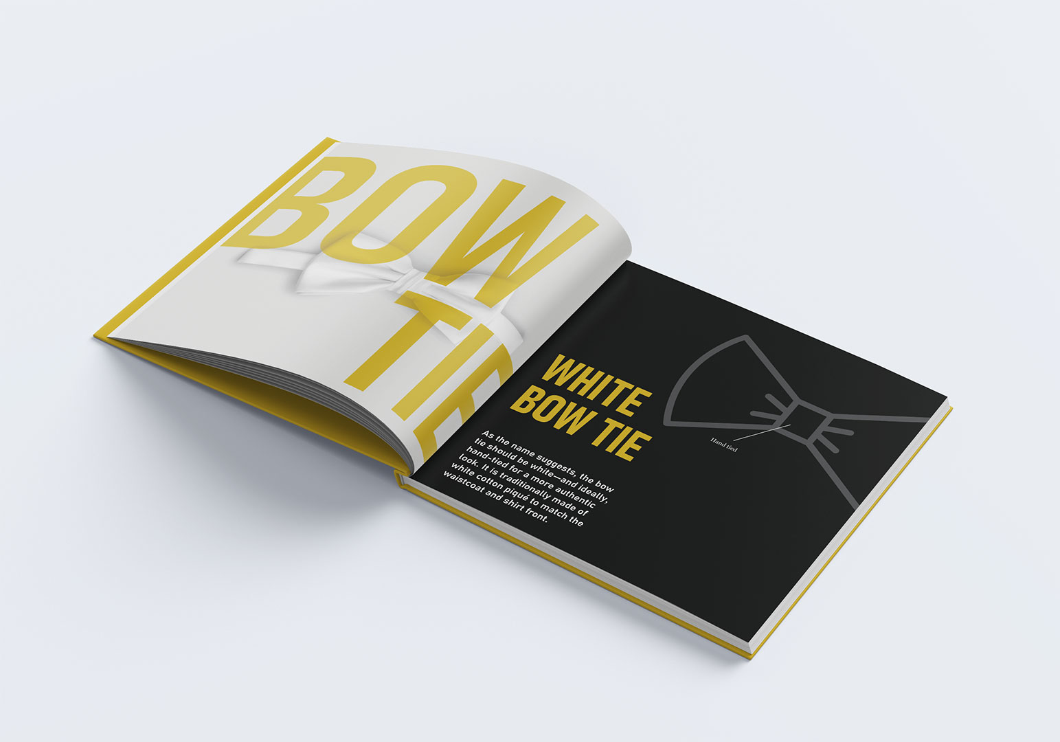 Gentleman's Guide to White Tie bow tie book spread