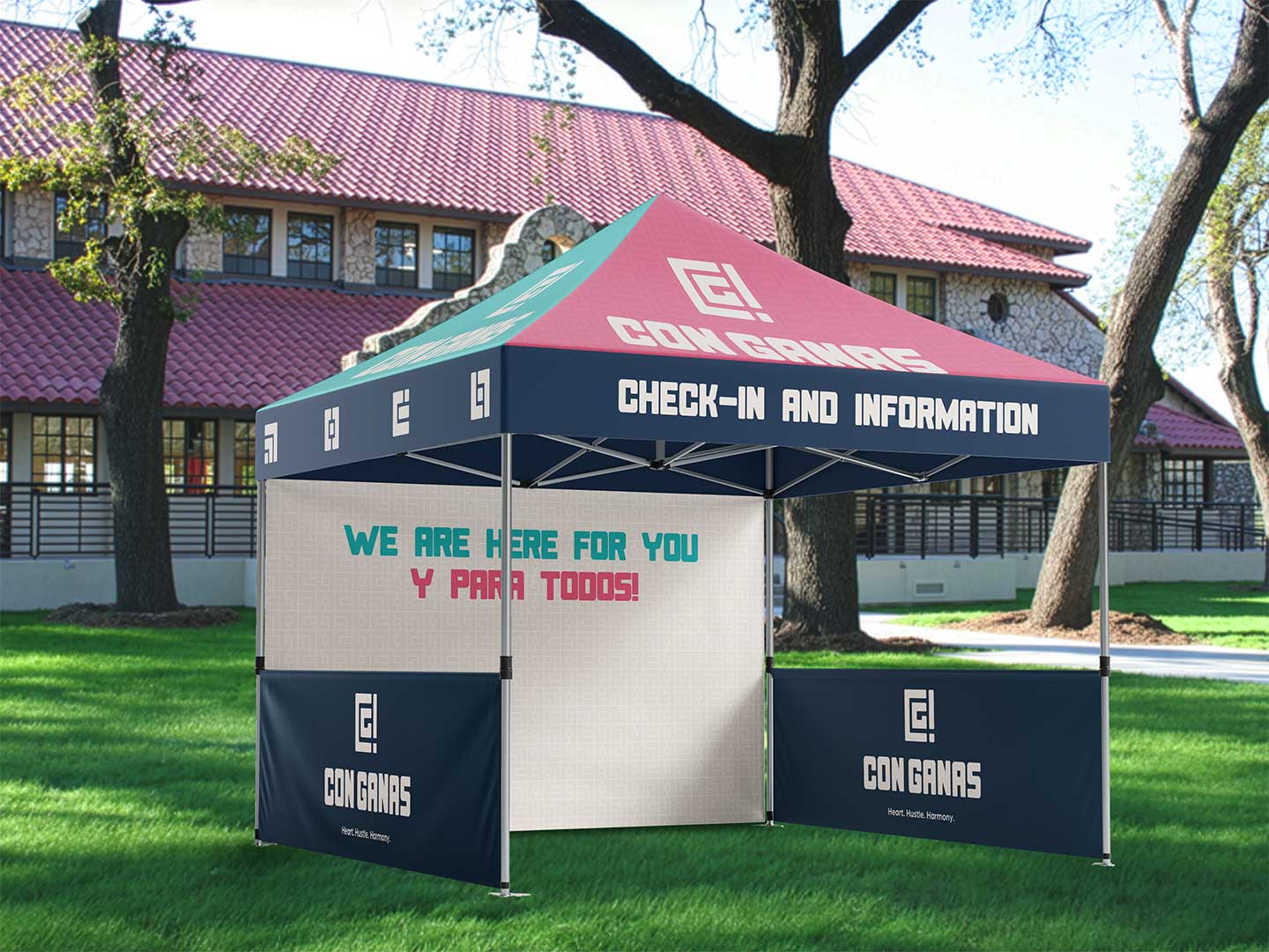 Con Ganas information tent