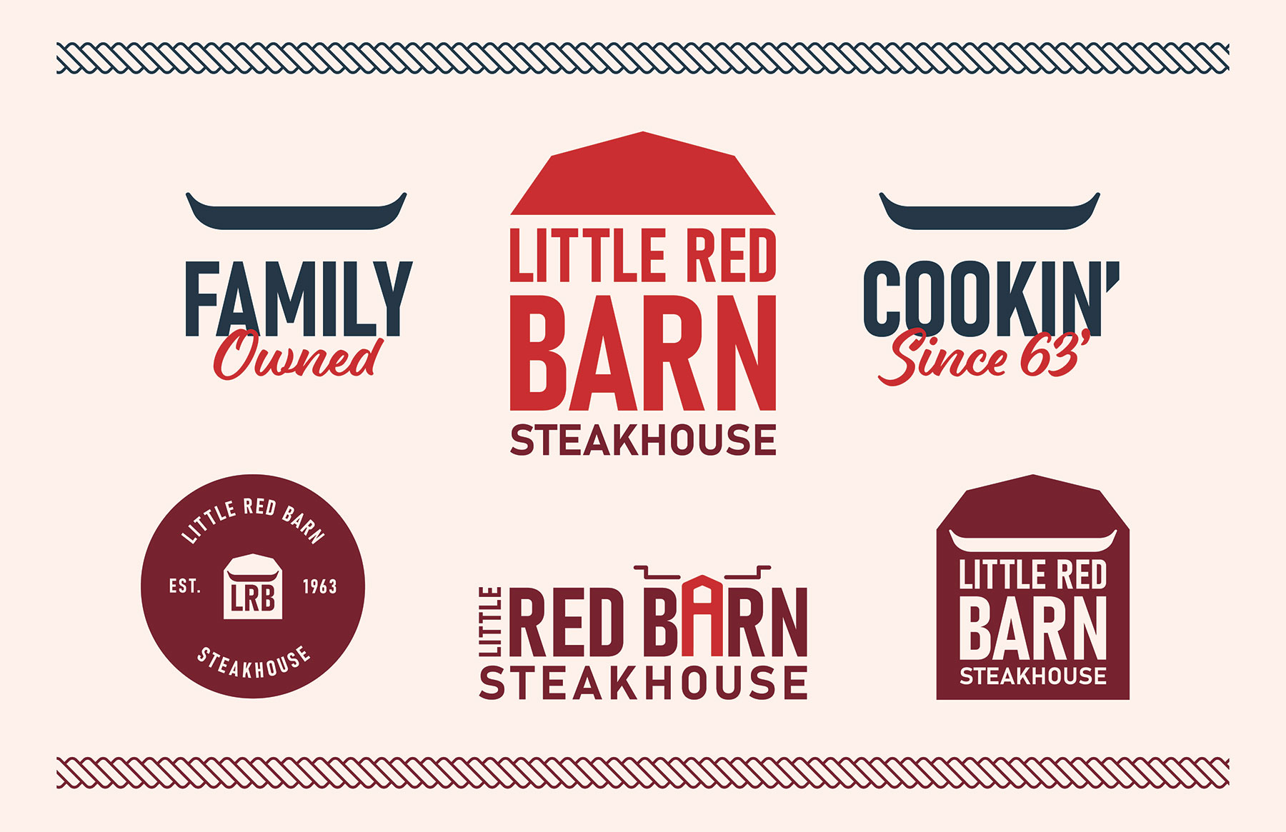 Little Red Barn Steak House visual system
