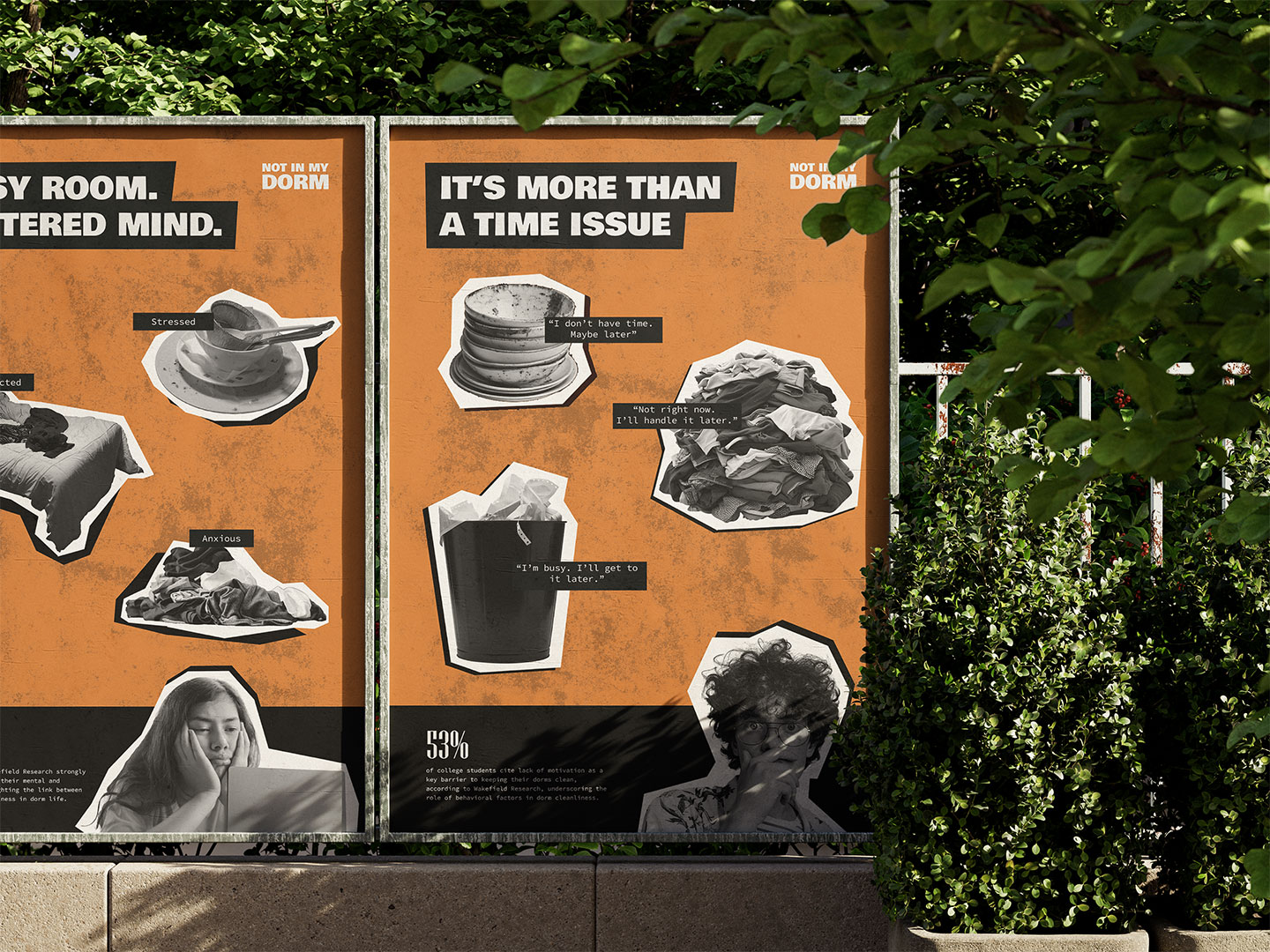 Not In My Dorm awareness poster
